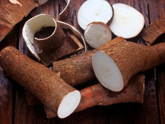 Cassava peels